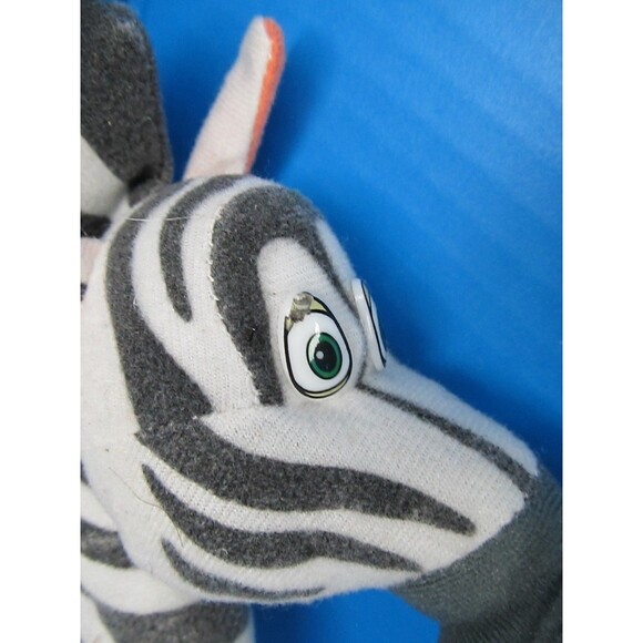 Madagascar Lot of 2 Melman Giraffe 14" & Marty Zebra 10" Plush Stuffed Animal - Picture 3 of 15